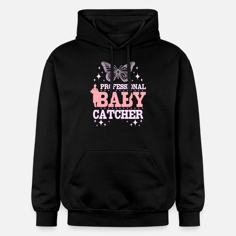 Attrape-bébé professionnel - Sweat à capuche Softstyle® Gildan Unisexe - noir