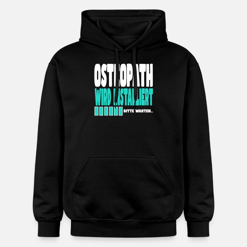 Osteopath wird installiert - Gildan Unisex Softstyle® Midweight Hoodie - Schwarz