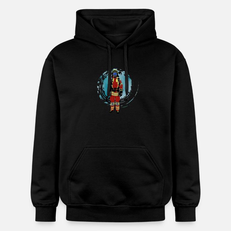 Pompiers - Sweat à capuche Softstyle® Gildan Unisexe - noir