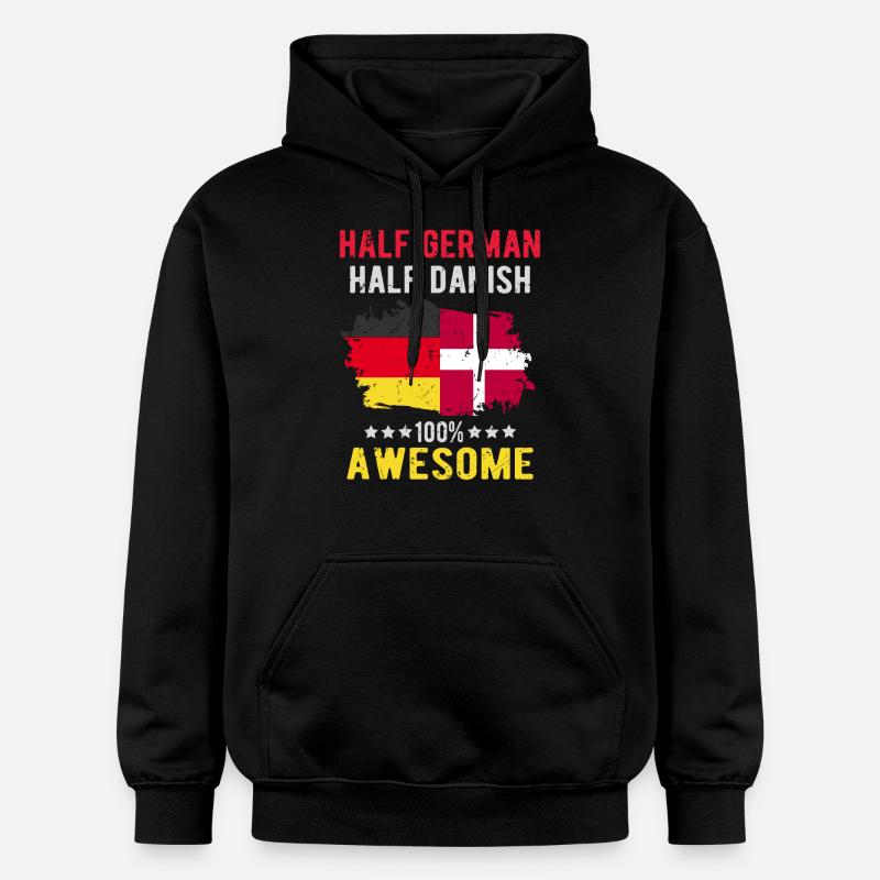 Half German Half Dane - Gildan Unisex Softstyle® Midweight Hoodie - black