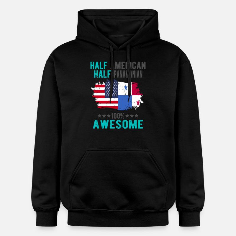 Moitié américain moitié Panamania - Sweat à capuche Softstyle® Gildan Unisexe - noir