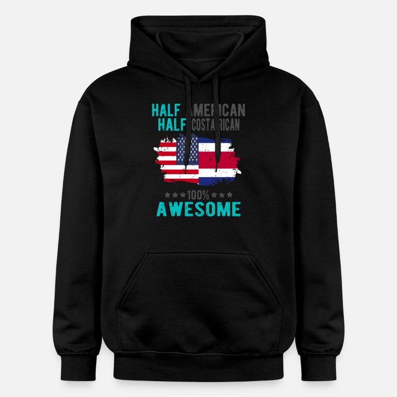 Moitié américain moitié costaricain - Sweat à capuche Softstyle® Gildan Unisexe - noir