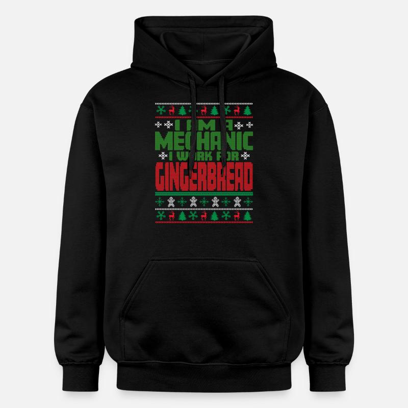 Citation de Noël du mécanicien - Sweat à capuche Softstyle® Gildan Unisexe - noir