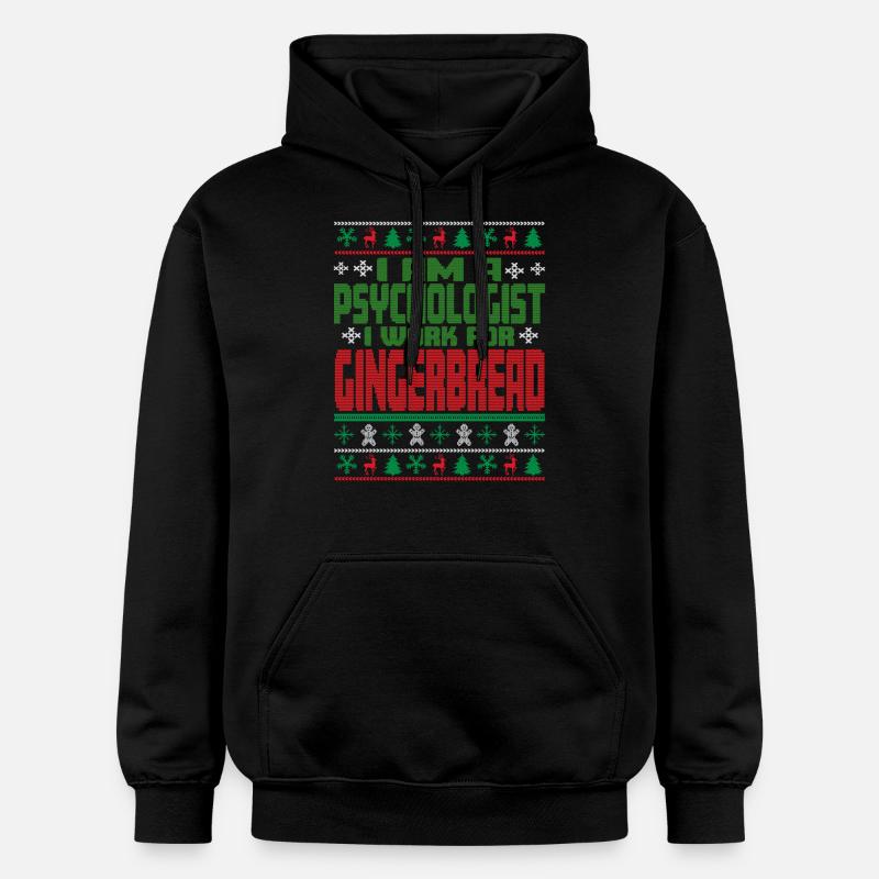 Psychologue Noël Dicton - Sweat à capuche Softstyle® Gildan Unisexe - noir