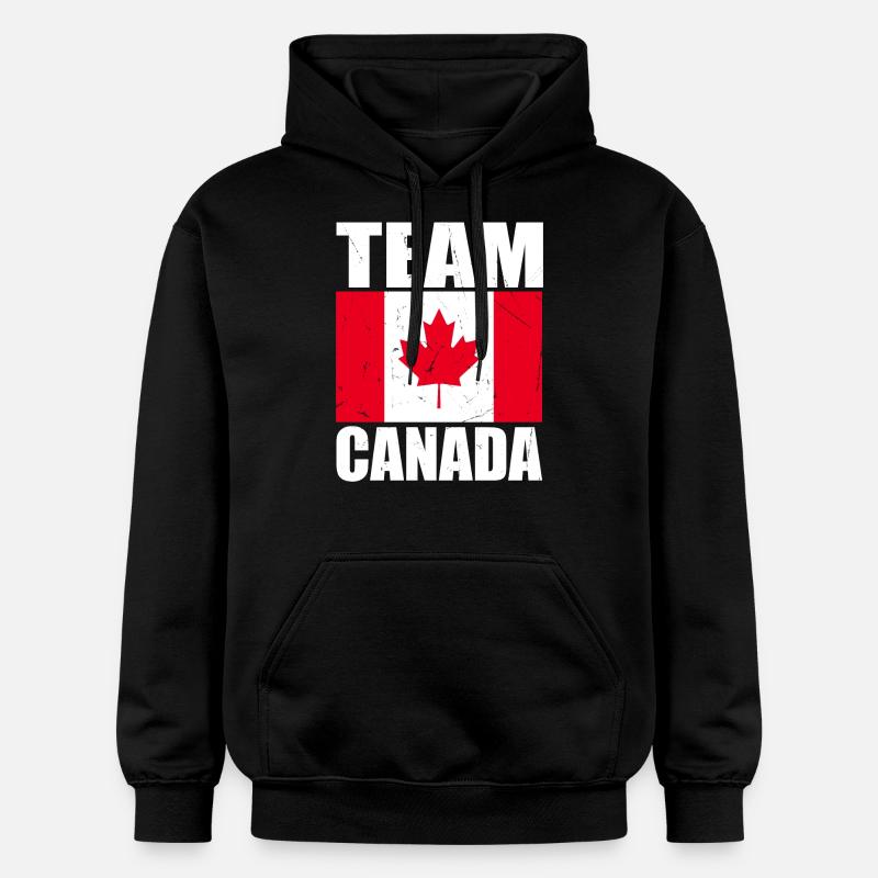 Équipe Canada soccer - Sweat à capuche Softstyle® Gildan Unisexe - noir
