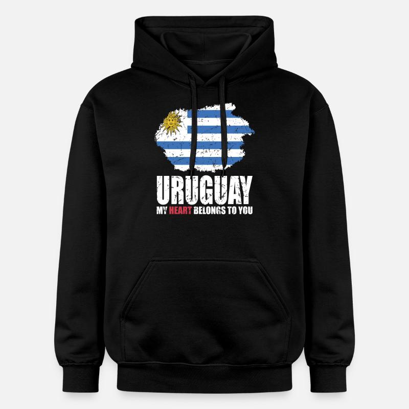 Drapeau de l’Uruguay - Sweat à capuche Softstyle® Gildan Unisexe - noir