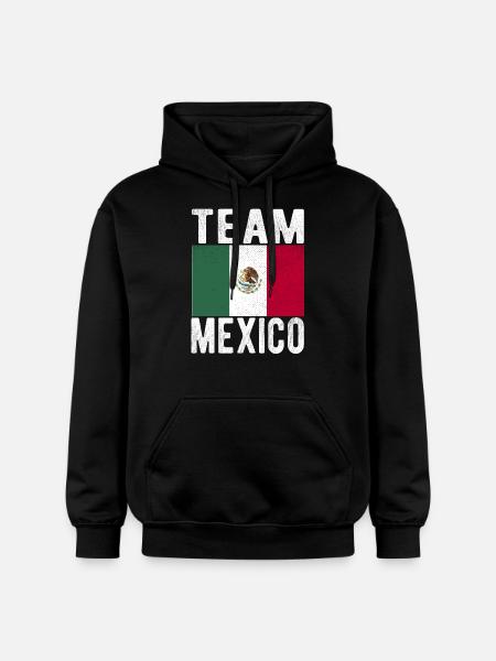 Mexico Flag - Gildan Unisex Softstyle® Midweight Hoodie - black