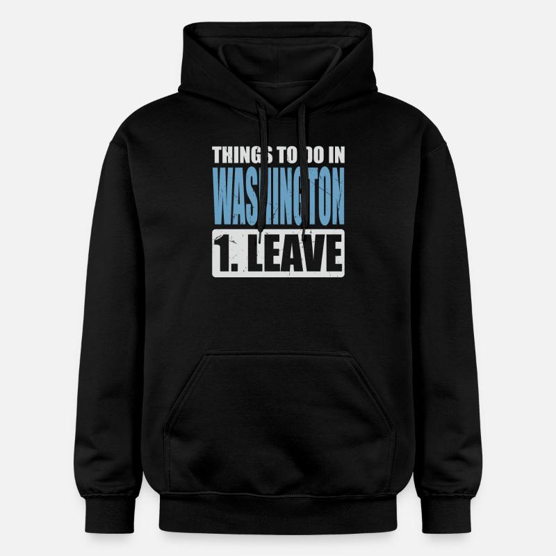 Mème de Washington - Sweat à capuche Softstyle® Gildan Unisexe - noir