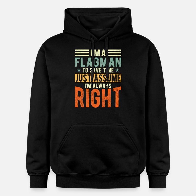 Flagman - Sweat à capuche Softstyle® Gildan Unisexe - noir