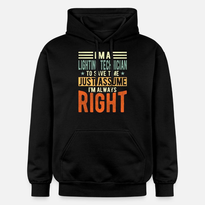 Technicien d’éclairage - Sweat à capuche Softstyle® Gildan Unisexe - noir
