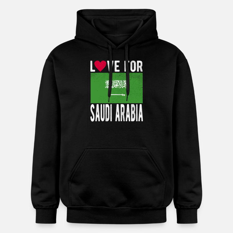 Drapeau de l’Arabie saoudite - Sweat à capuche Softstyle® Gildan Unisexe - noir