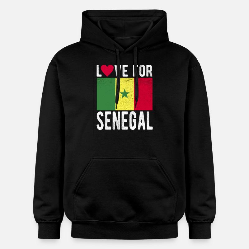 Drapeau du Sénégal - Sweat à capuche Softstyle® Gildan Unisexe - noir