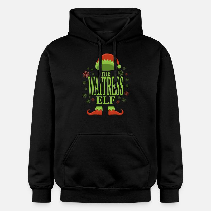 Serveuse Elfe de Noël - Sweat à capuche Softstyle® Gildan Unisexe - noir