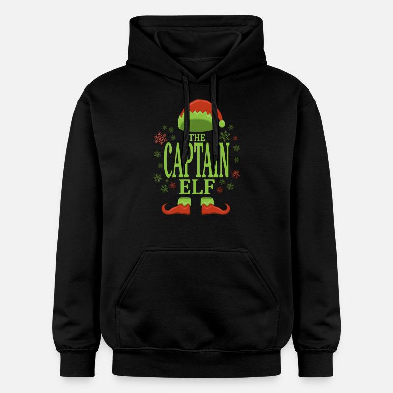 Capitaine Noël Elfe - Sweat à capuche Softstyle® Gildan Unisexe - noir