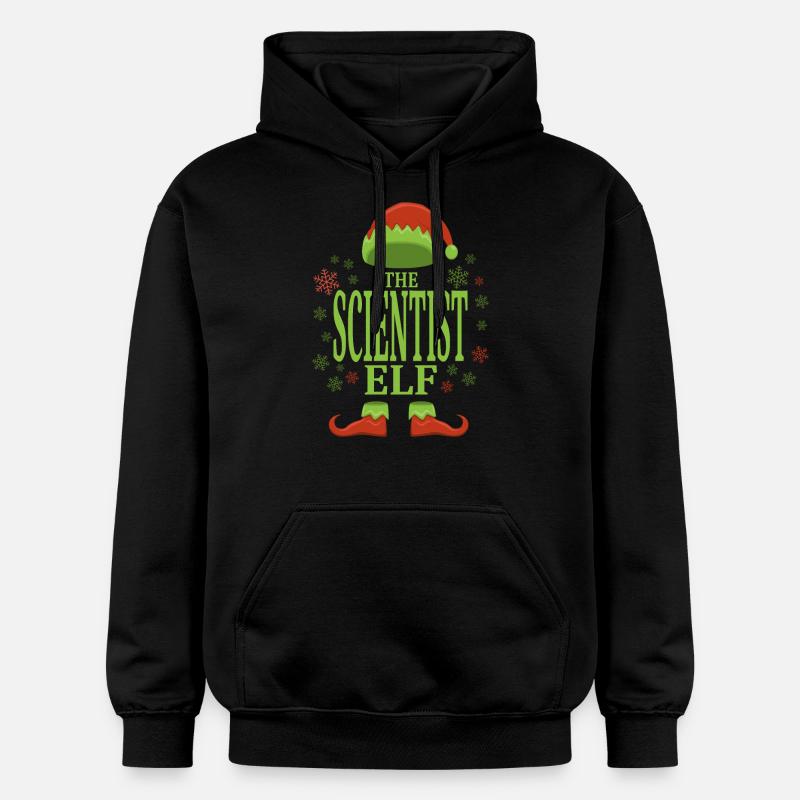 Elfe de Noël scientifique - Sweat à capuche Softstyle® Gildan Unisexe - noir