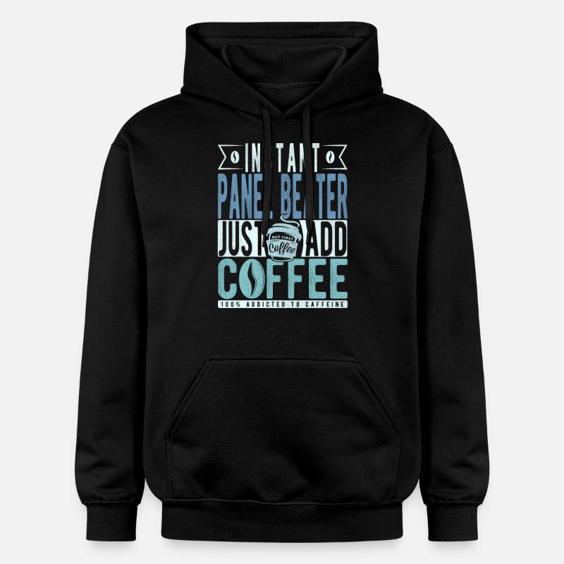 Panel Racket Coffee Dicton - Sweat à capuche Softstyle® Gildan Unisexe - noir