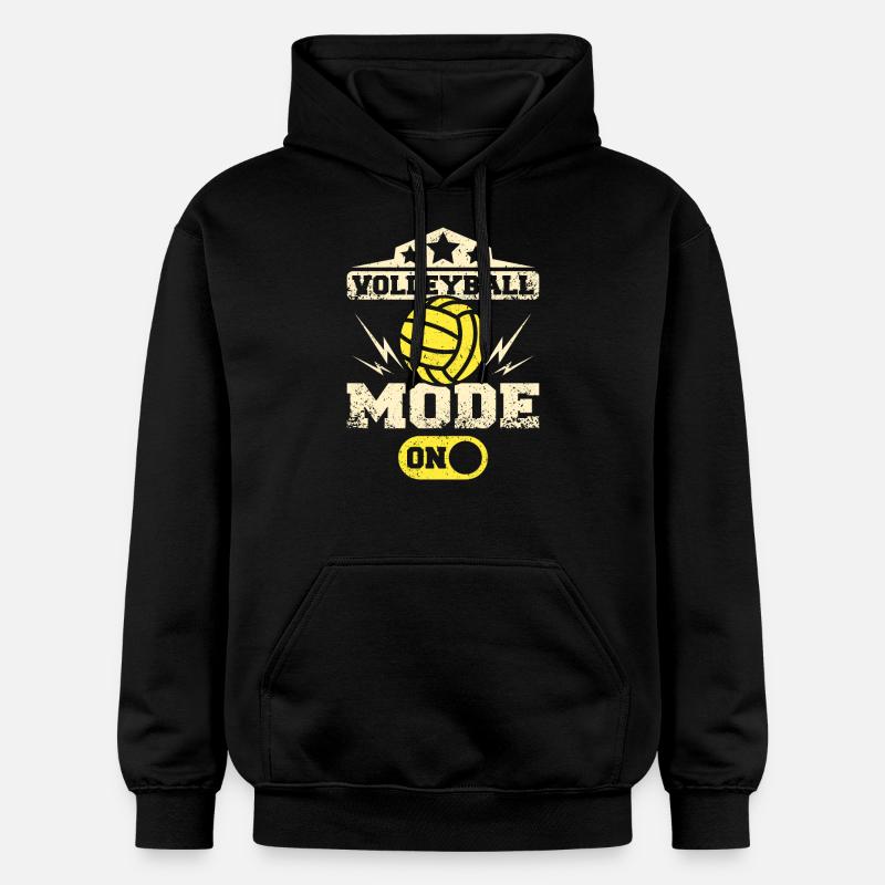 Mode Volleyball activé - Sweat à capuche Softstyle® Gildan Unisexe - noir