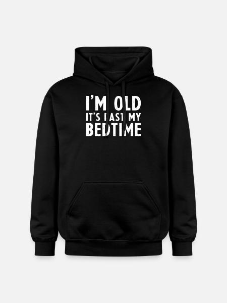 Bedtime Bed Sleep Saying - Gildan Unisex Softstyle® Midweight Hoodie - black