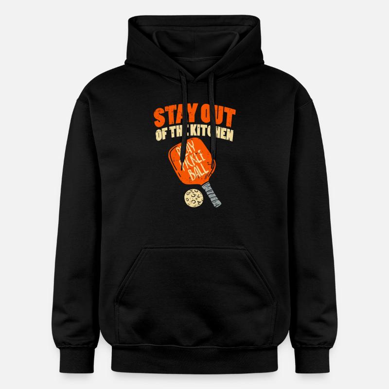 Pickleball Pickleball Joueur - Sweat à capuche Softstyle® Gildan Unisexe - noir