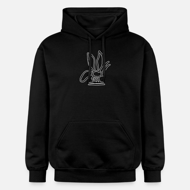 Egypte Ancient Symbol Bit - Sweat à capuche Softstyle® Gildan Unisexe - noir