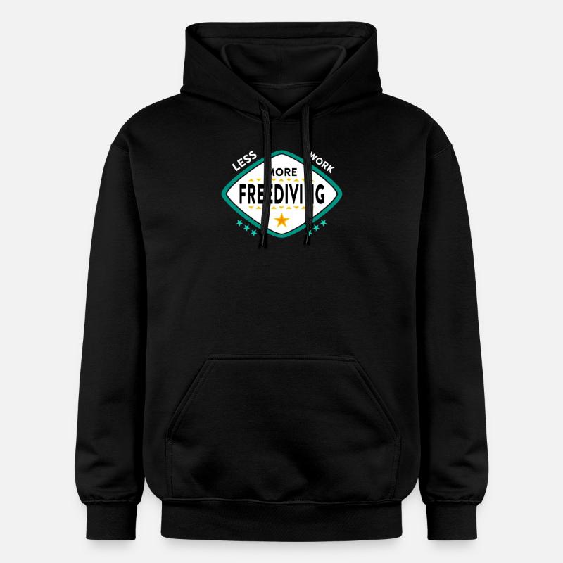 Plongée en apnée - Sweat à capuche Softstyle® Gildan Unisexe - noir