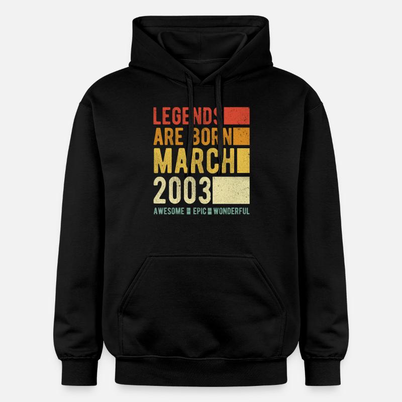 Anniversaire Mars 2003 - Sweat à capuche Softstyle® Gildan Unisexe - noir