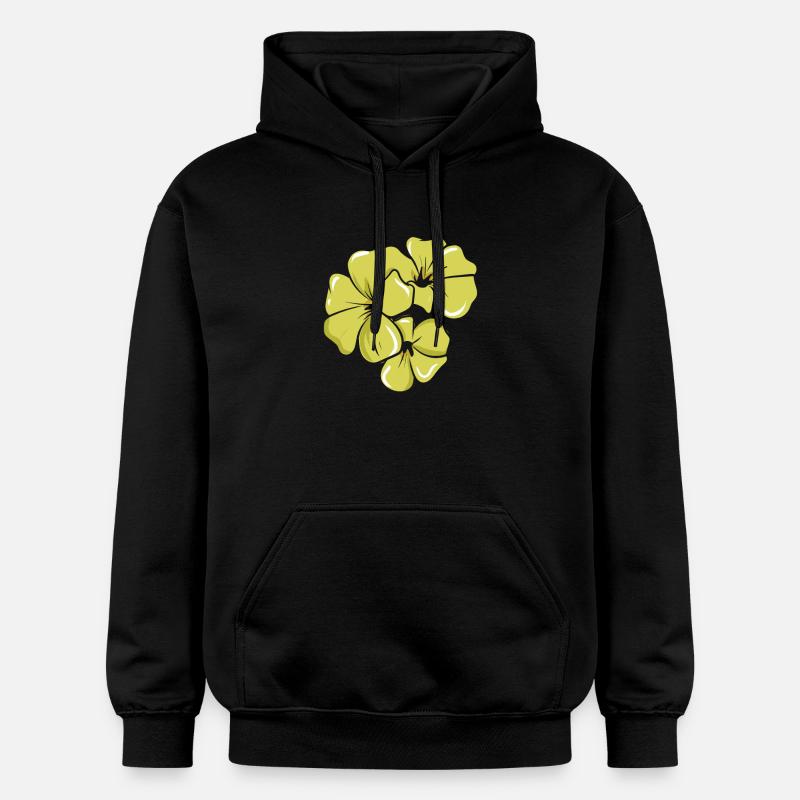Fleuriste Fleurs Jaunes - Sweat à capuche Softstyle® Gildan Unisexe - noir