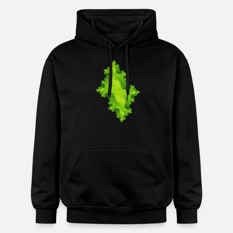 Vert fractal - Sweat à capuche Softstyle® Gildan Unisexe - noir