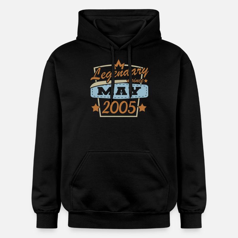 Légendaire depuis mai 2005 - Sweat à capuche Softstyle® Gildan Unisexe - noir