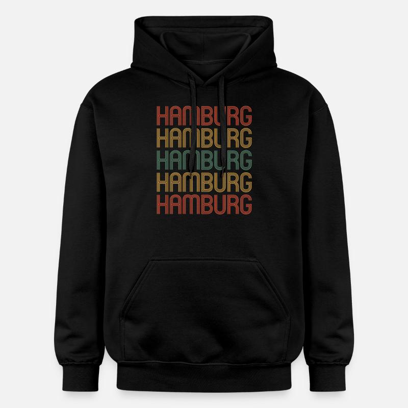 Hamburgerin Hamburger Hambourg - Sweat à capuche Softstyle® Gildan Unisexe - noir