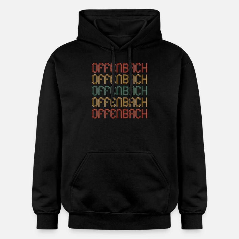 Offenbacherin Offenbacher Offenbach - Sweat à capuche Softstyle® Gildan Unisexe - noir