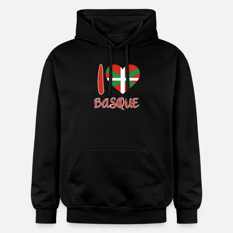 Pays Basque Drapeau Basque - Sweat à capuche Softstyle® Gildan Unisexe - noir