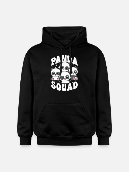 Panda Squad - Gildan Unisex Softstyle® Midweight Hoodie - black