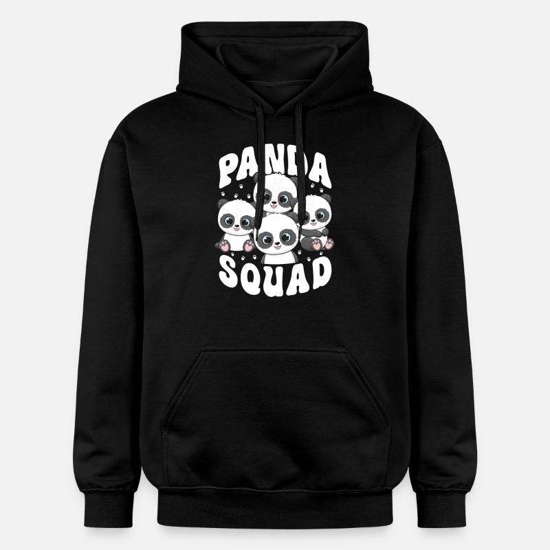 Panda Squad - Gildan Unisex Softstyle® Midweight Hoodie - black