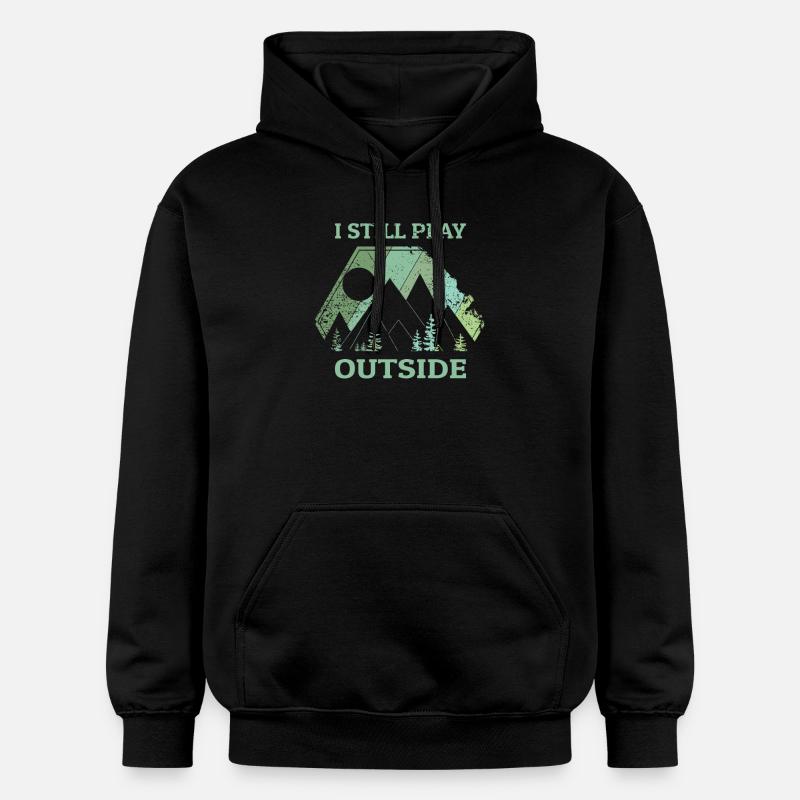 Camping - Sweat à capuche Softstyle® Gildan Unisexe - noir