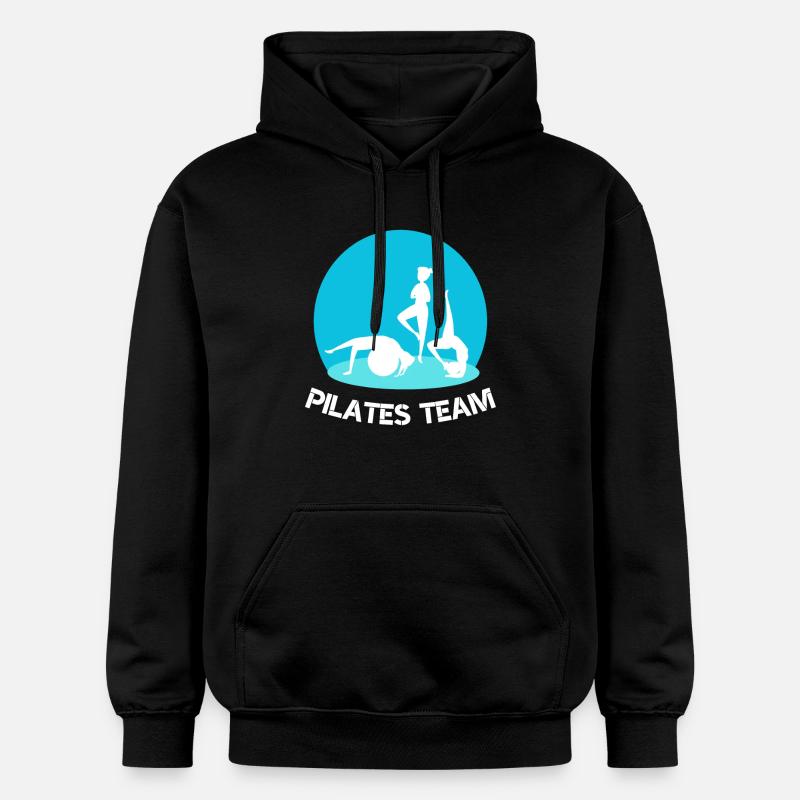 L’équipe Pilates - Sweat à capuche Softstyle® Gildan Unisexe - noir