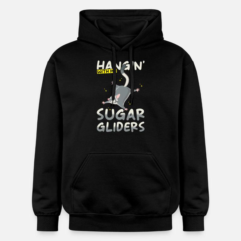 Sugar Glider Dicton - Sweat à capuche Softstyle® Gildan Unisexe - noir