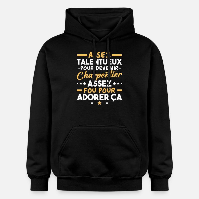 Assez doué pour devenir charpentier - Sweat à capuche Softstyle® Gildan Unisexe - noir