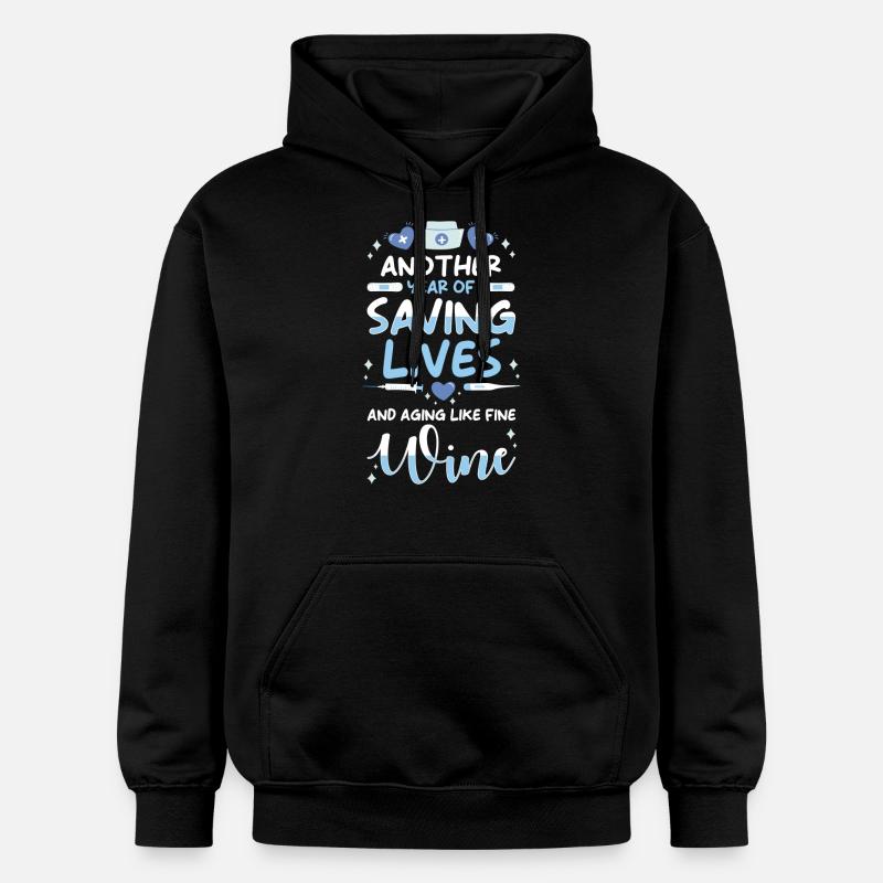Cadeau d’anniversaire de l’infirmière - Sweat à capuche Softstyle® Gildan Unisexe - noir