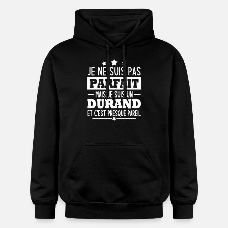 Je suis un durand - Sweat à capuche Softstyle® Gildan Unisexe - noir