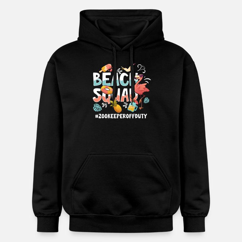 Zookeeper Vacation Beach Group - Sweat à capuche Softstyle® Gildan Unisexe - noir