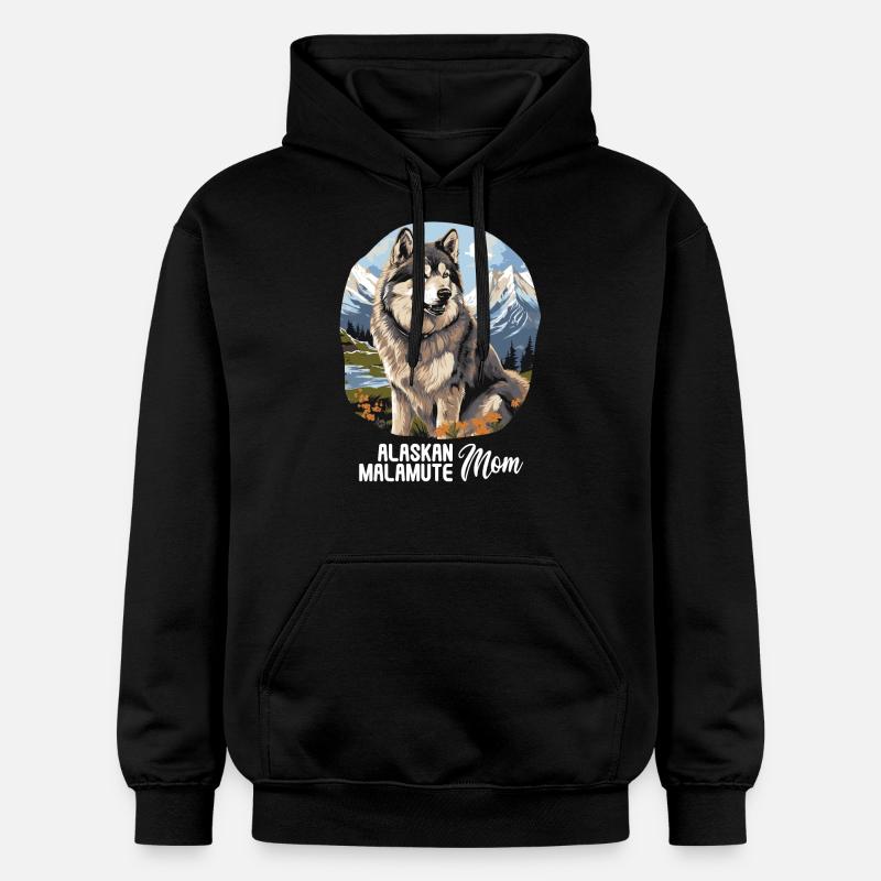 Chien Malamute d’Alaska - Sweat à capuche Softstyle® Gildan Unisexe - noir
