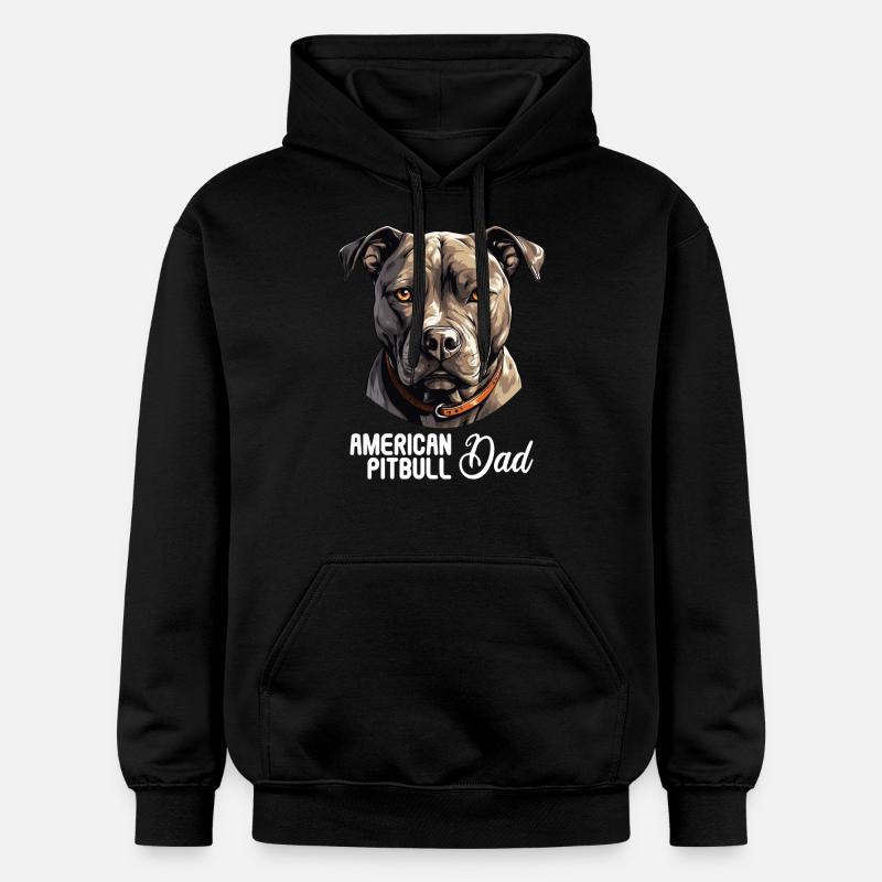 Chien Pitbull américain - Sweat à capuche Softstyle® Gildan Unisexe - noir