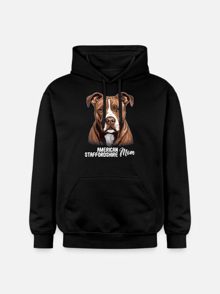 Dog American Staffordshire - Gildan Unisex Softstyle® Midweight Hoodie - black