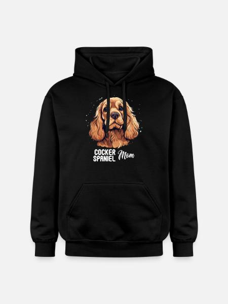 Dog Cocker Spaniel - Gildan Unisex Softstyle® Midweight Hoodie - black