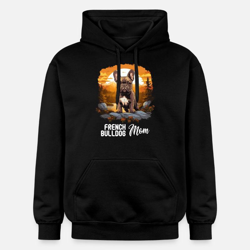Chien Bouledogue Français - Sweat à capuche Softstyle® Gildan Unisexe - noir