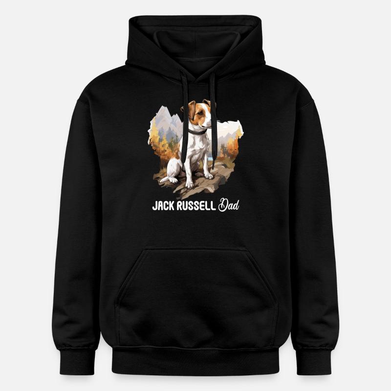 Chien Jack Russell - Sweat à capuche Softstyle® Gildan Unisexe - noir
