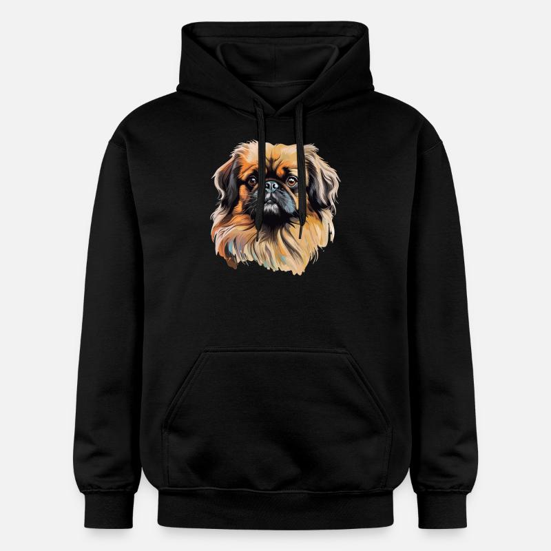 Pékinois - Sweat à capuche Softstyle® Gildan Unisexe - noir
