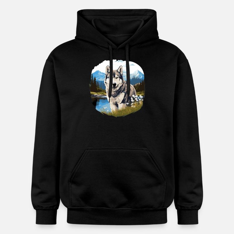 Rauque - Sweat à capuche Softstyle® Gildan Unisexe - noir