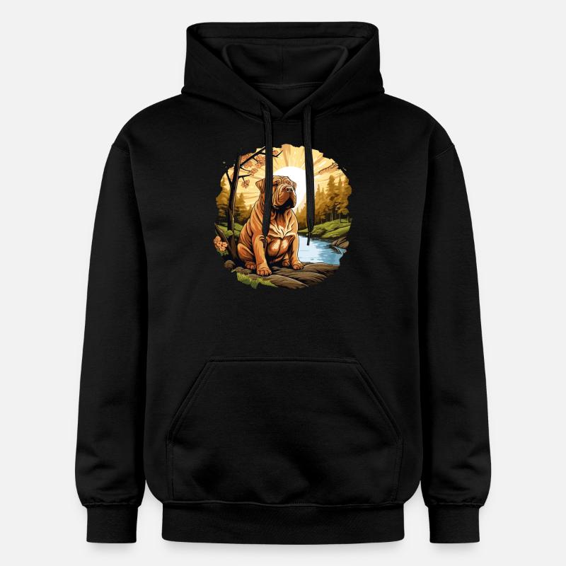 Shar Pei - Sweat à capuche Softstyle® Gildan Unisexe - noir